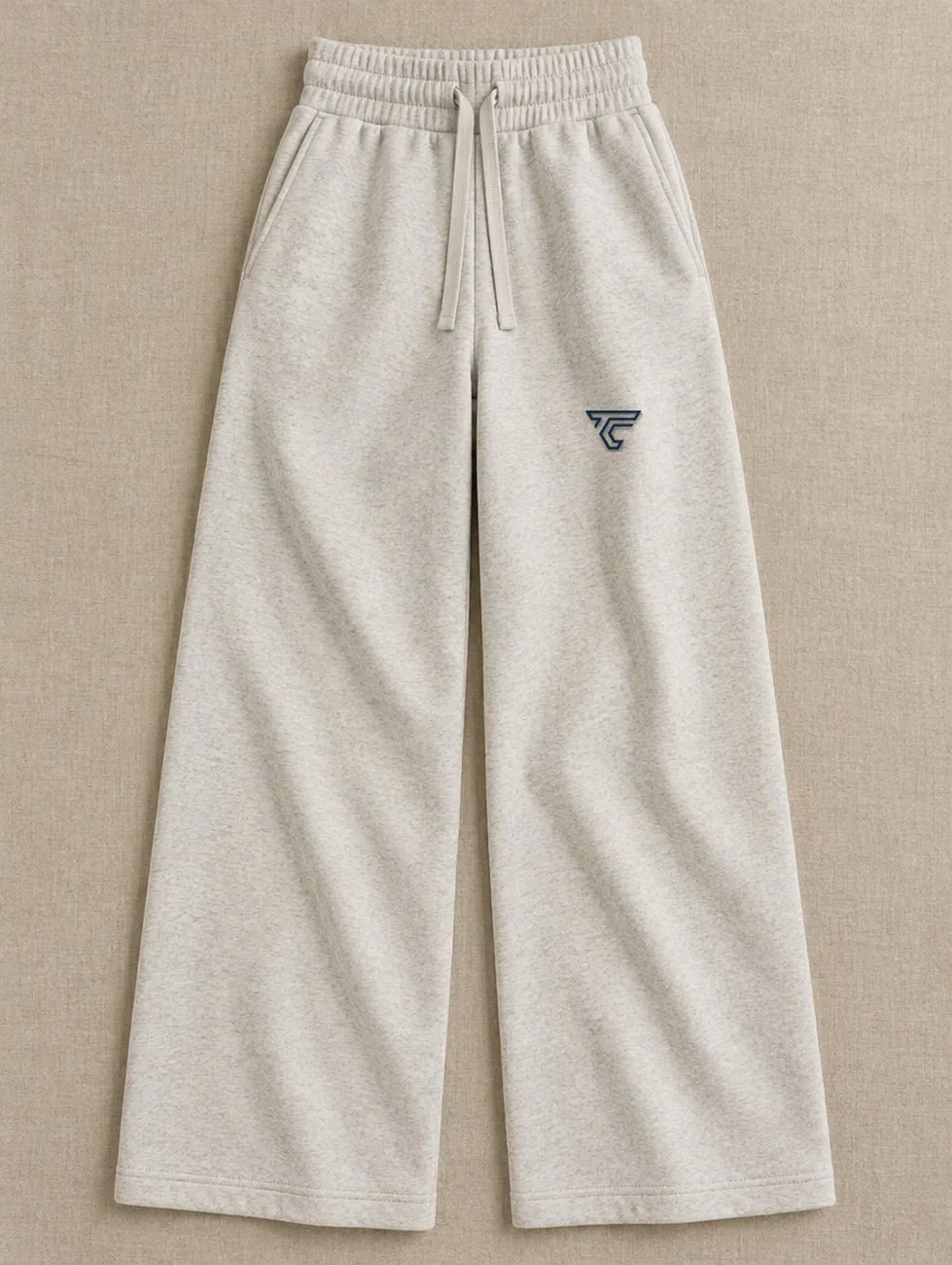 The Wide-Leg Lounge Pant, Oatmeal